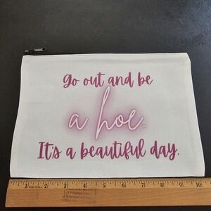 Funny Large Canvas Make Up Bag